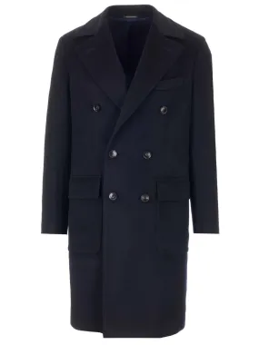   Al Duca D'aosta  Cappotto doppiopetto blu navy  