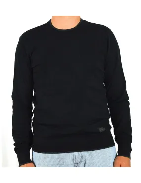 ARMANI EXCHANGE maglia uomo nero cotone cashmere 6ZZM2A