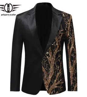 Blazer lucido da uomo Blazer lucido da uomo Blazer Giacca Drama Costume Club Blazer 2023 Uomo