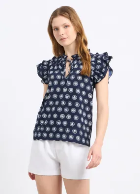 Blusa con stampa donna