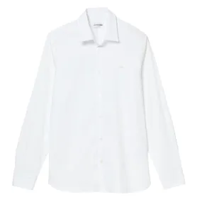 Camicia Uomo Lacoste Colletto Francese Bianco