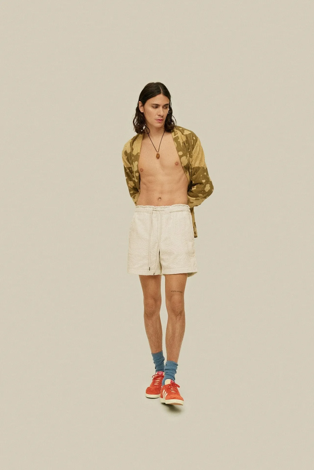 Cream Golconda Terry Shorts