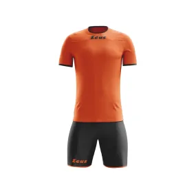 KIT STICKER -MAGLIA E PANTALONCINO  COLORE ARANCIO FLUO NERO     ZEUS SPORT