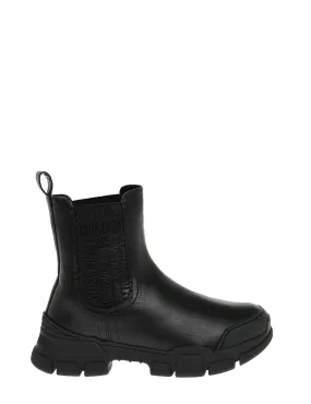 Love Moschino     Stivali Chelsea Trek45 In Pelle Nero