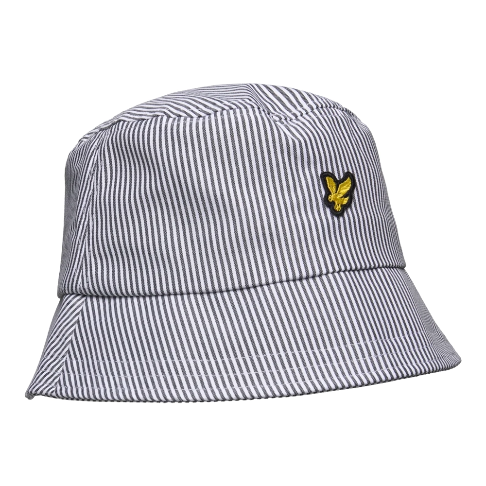 Lyle & Scott Cappello pescatore Stripe HE2009V X168 Gun Metal White