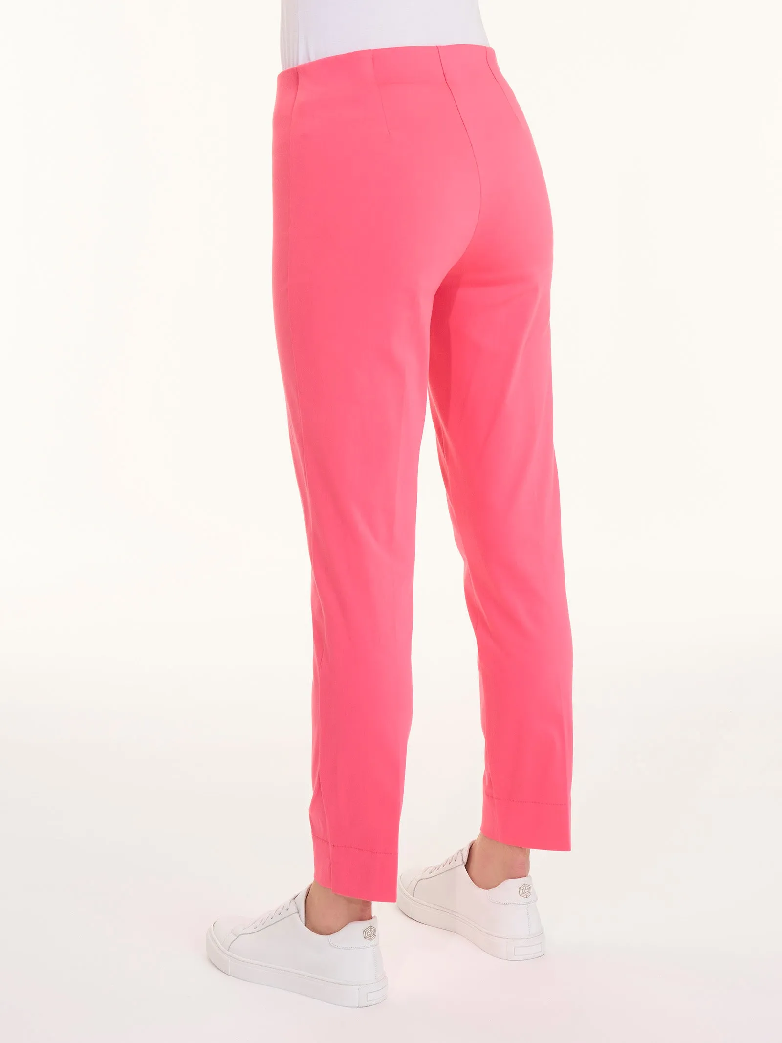 Pantalone a sigaretta in Satin Power - Hot Pink