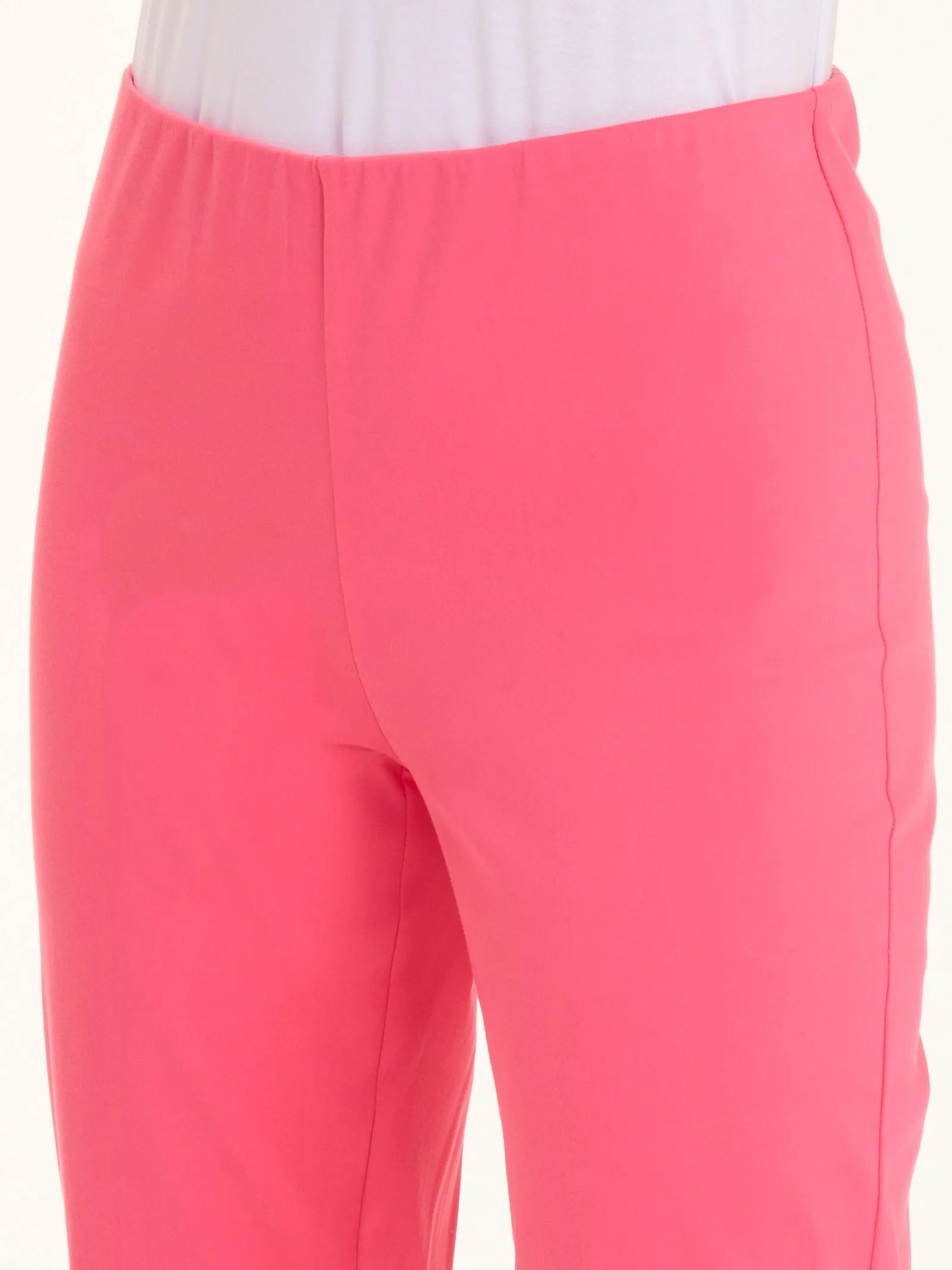 Pantalone a sigaretta in Satin Power - Hot Pink