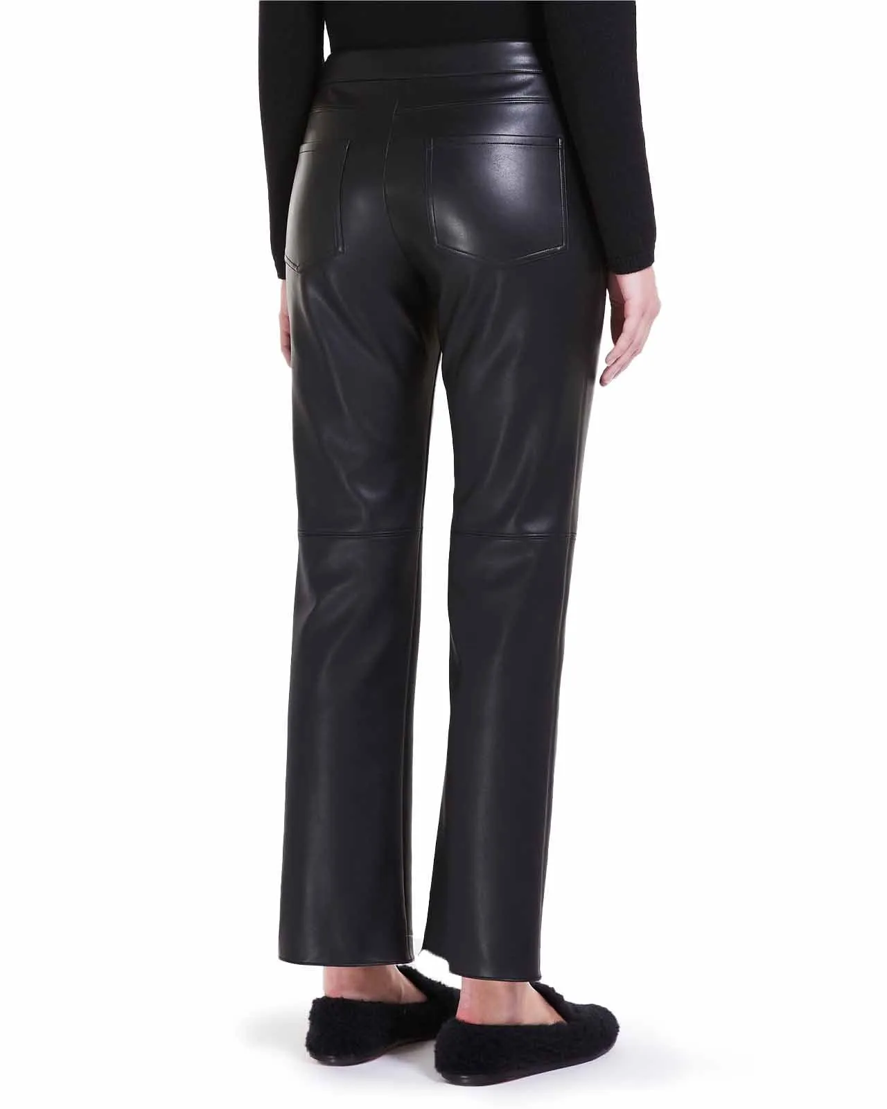 Pantalone Brenta ecopelle nero