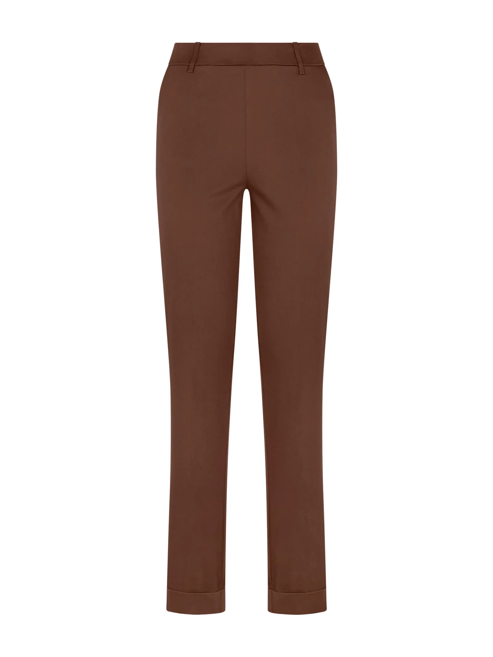 Pantalone chino slim con tasche in Satin Power - Cappuccino