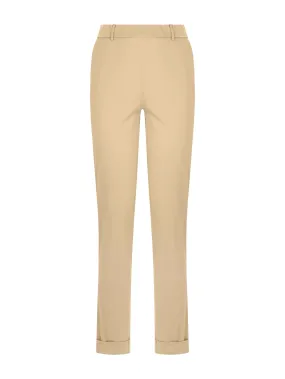 Pantalone chino slim con tasche in Satin Power - Irish Cream