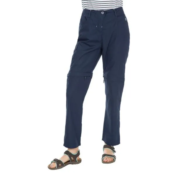 TRESPASS RAMBLER CONVERTIBLE Navy pantalone convertibile donna in misto cotone