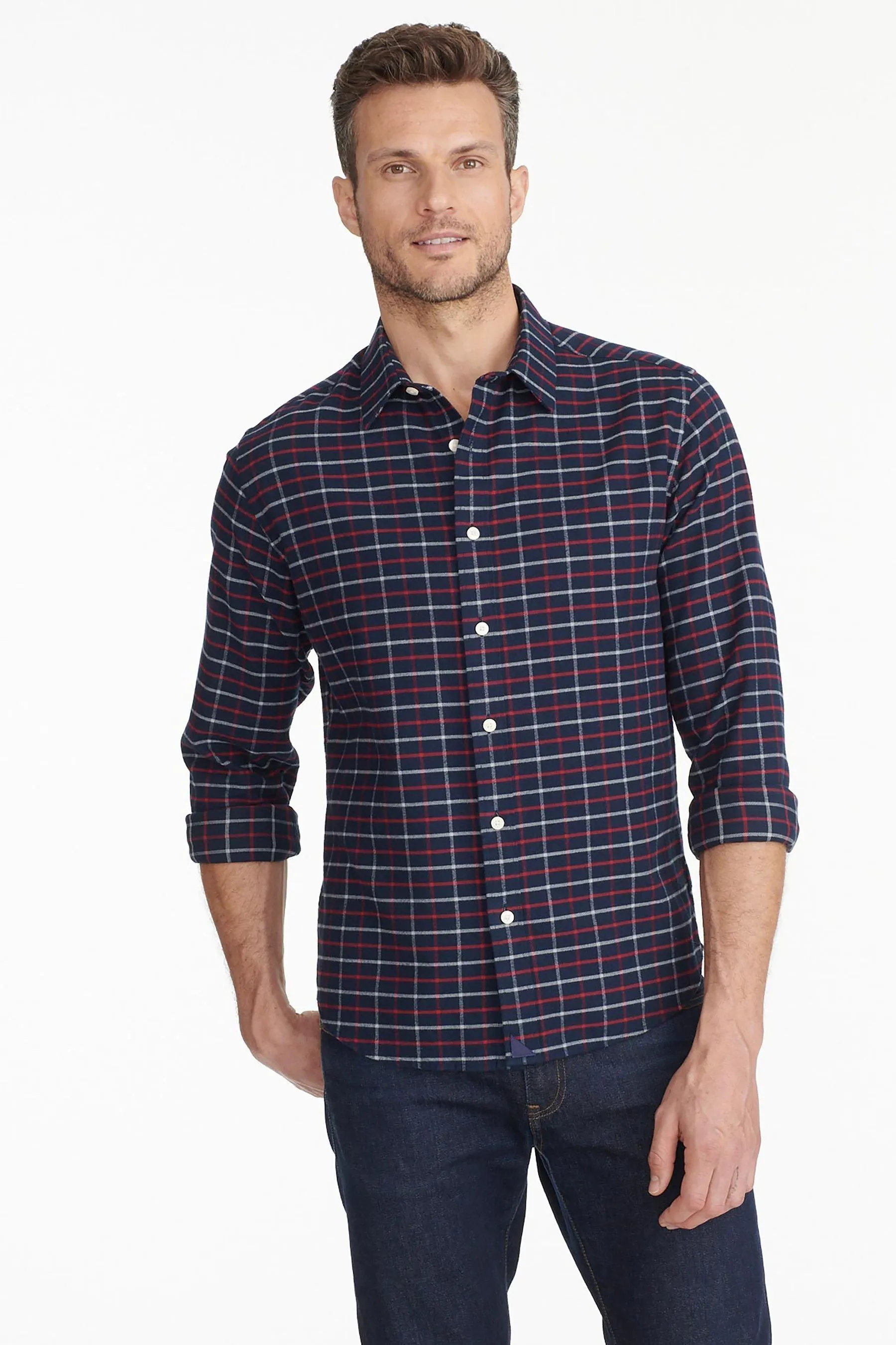 UnTuckIt 100% Cotone Flanella Regular - Bozeman - Camicia fit    